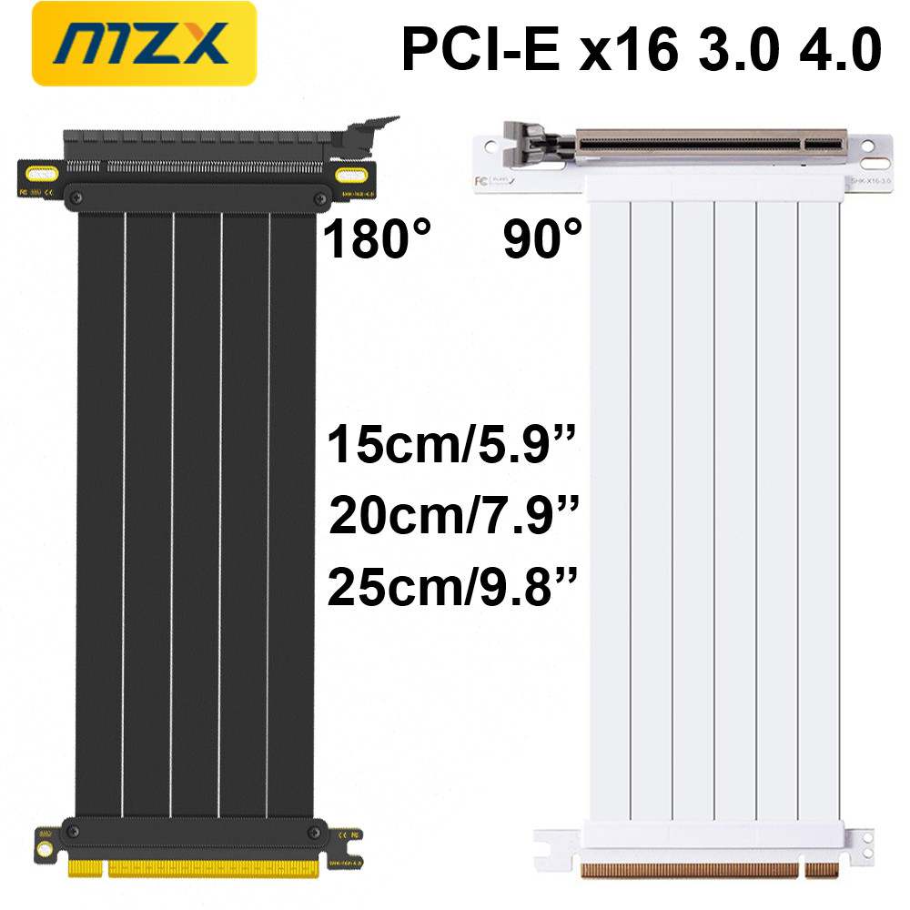 Pcie 4.0 X16 Riser Cable 90 Degree - MZX PCIE 4.0 3.0 16X 라이저