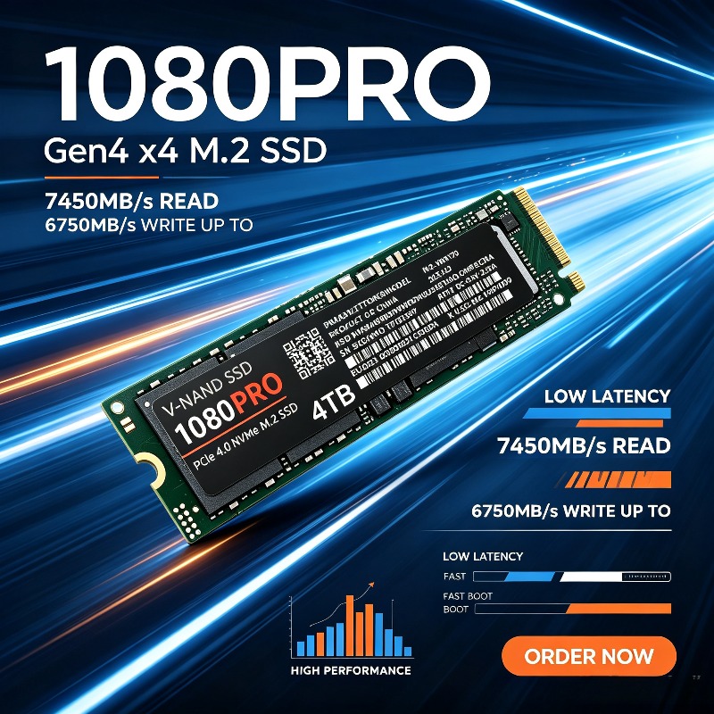 M.2 Nvme 4Tb Pcie 4.0 Ssd - 오리지널 1080Pro 512GB-4TB PCIe NVMe 4.0