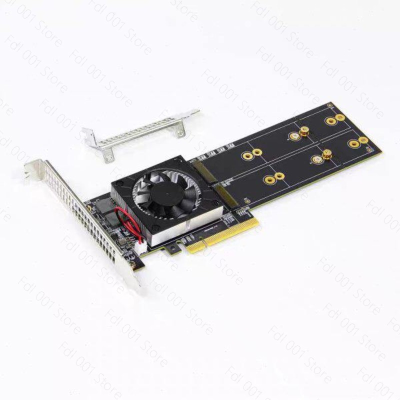 Quad M.2 Nvme Pcie Bifurcation Card - PCIe 분할 PEX8747 쿼드 4 M.2