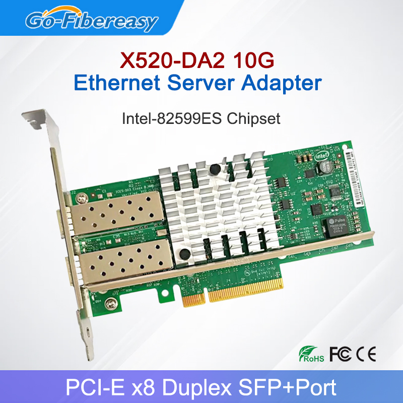 10Gb Sfp+ Pcie Network Card Dual Port - X520-DA2 10Gb SFP+PCI-E 네트워크 카드 NIC(인텔