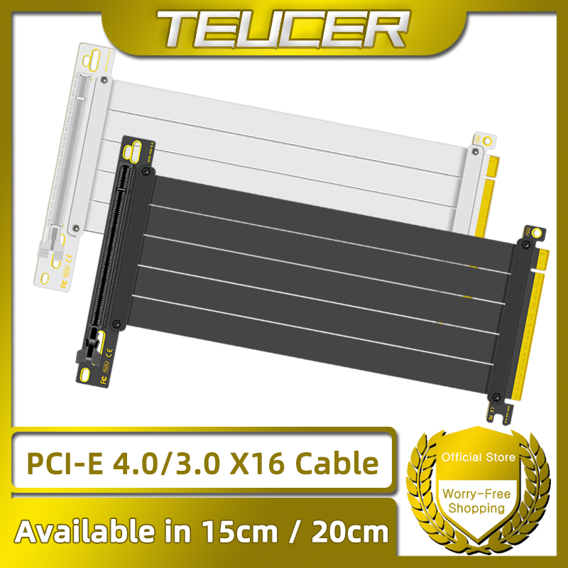 Pcie 4.0 X16 Riser Cable 90 Degree - TEUCER PCI-E 4.0 X16 라이저 케이블