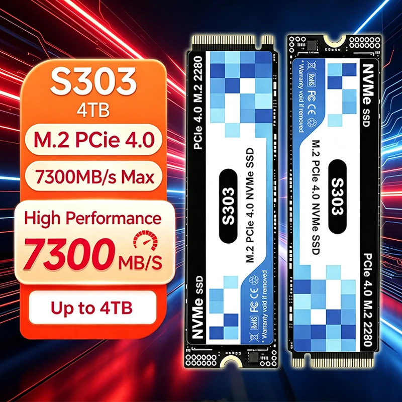M.2 Nvme 4Tb Pcie 4.0 Ssd - 2026 신형 오리지널 S303 M.2 SSD