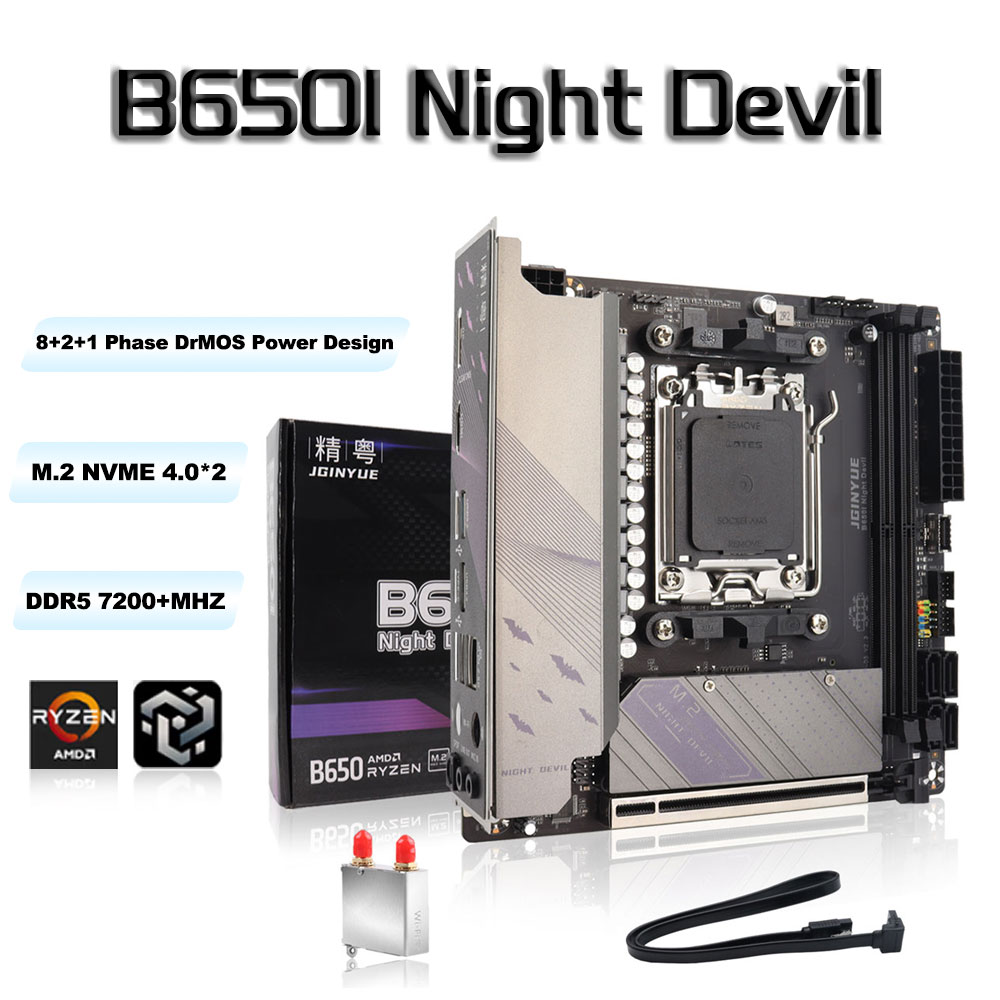 B650 Itx Motherboard Wifi - JGINYUE B650 ITX 마더보드 DDR5 미니