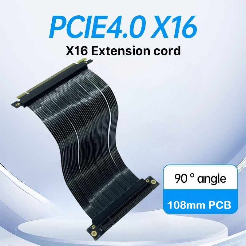 Pcie 4.0 X16 Riser Cable 90 Degree - PCI-E 4.0 X16 그래픽 카드 차폐