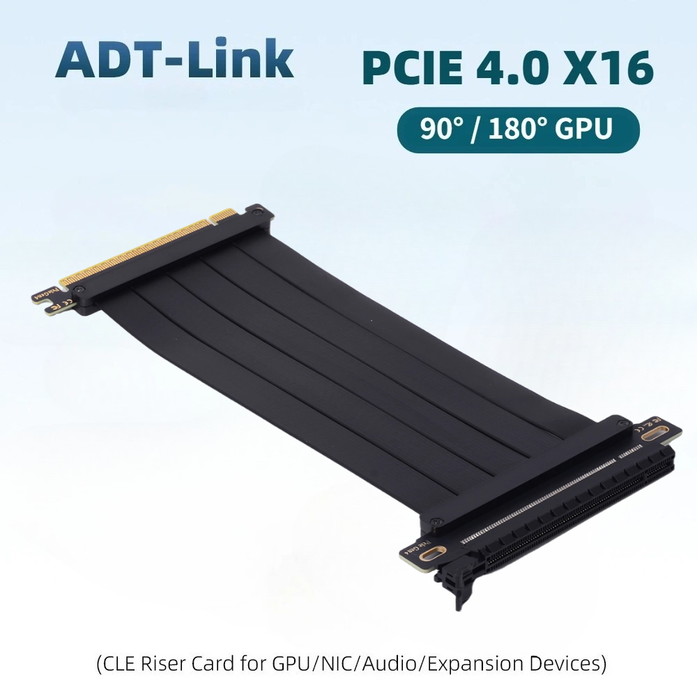 Pcie 4.0 X16 Riser Cable 90 Degree - 울트라 PCIe 4.0 범용 라이저 케이블