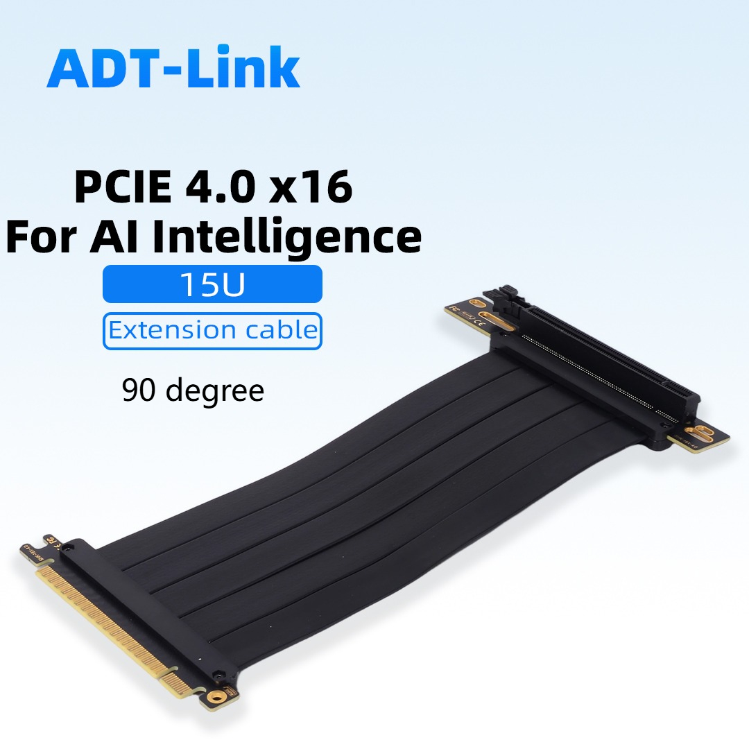 Pcie 4.0 X16 Riser Cable 90 Degree - PCIE 4.0 X16 그래픽 카드 확장