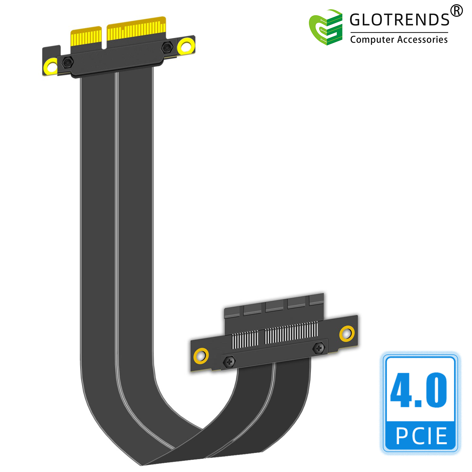 Pcie 4.0 X16 Riser Cable 90 Degree - PCIe 4.0 X4 라이저 케이블, 180도