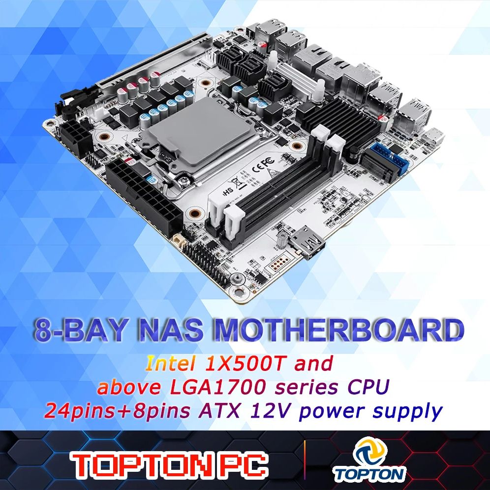 Lga 1700 Ddr5 Itx Motherboard - 8베이 NAS 미니 ITX 마더보드(LGA1700 12세대/13세대/14세대)