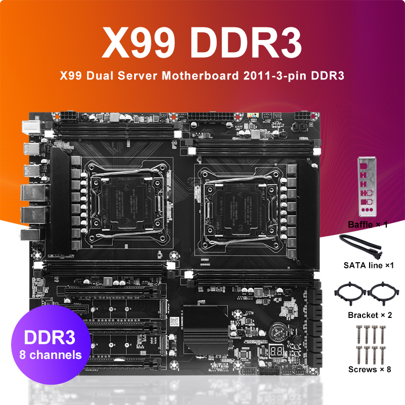 X99 Dual Cpu Motherboard Combo - X99 듀얼 소켓 Cpu 마더보드 Lga2011-3