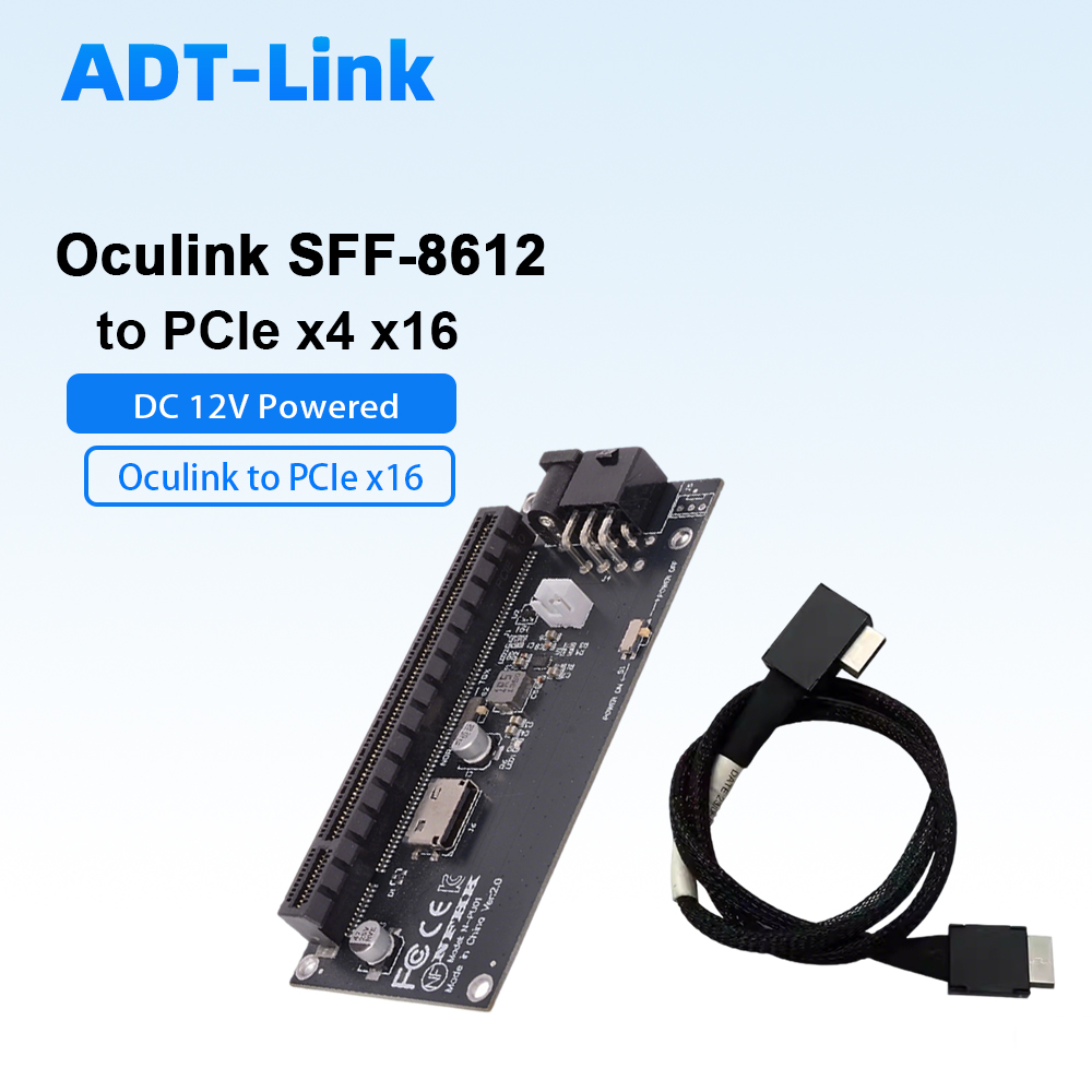 Oculink SFF-8612-PCIe X4 X16 어 - Pcie 4.0 X16 Riser Cable 90 Degree 리뷰 및 가격