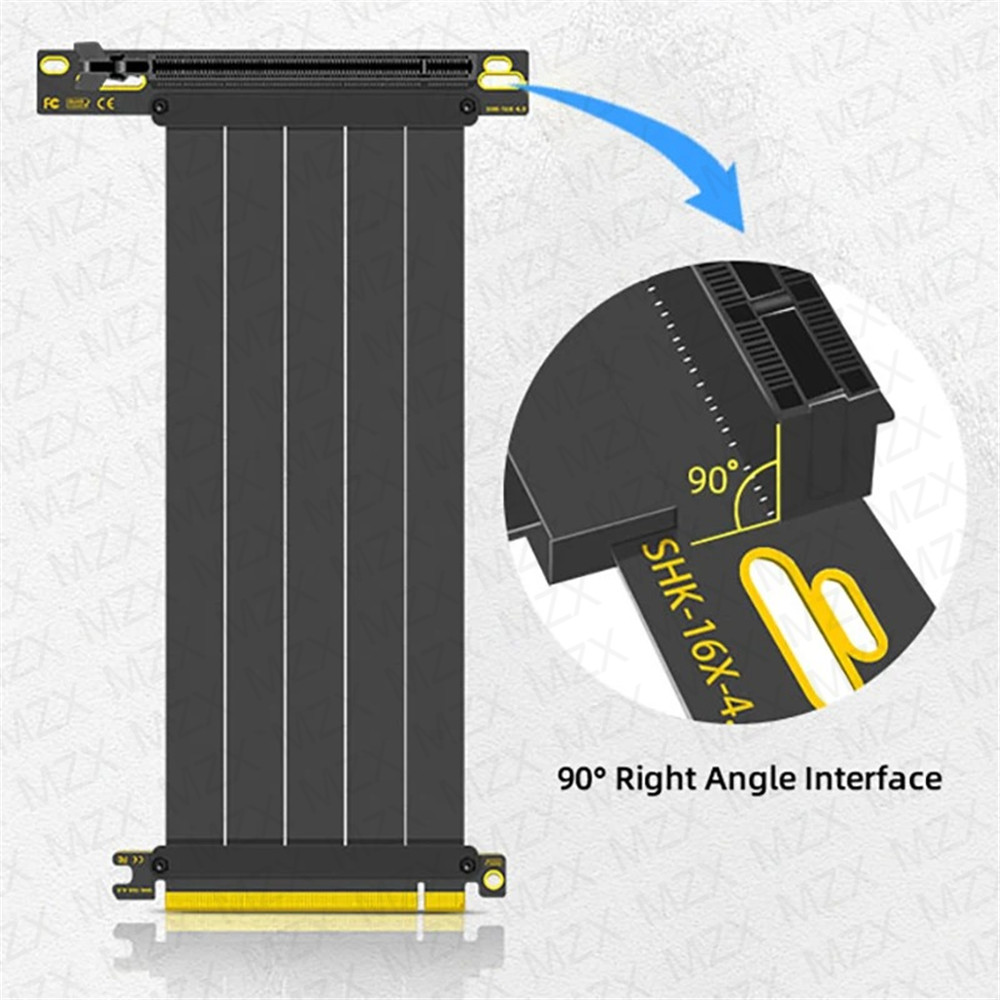 MZX PCIE 4.0 3.0 16X 라이저 케이블,  - Pcie 4.0 X16 Riser Cable 90 Degree 리뷰 및 가격