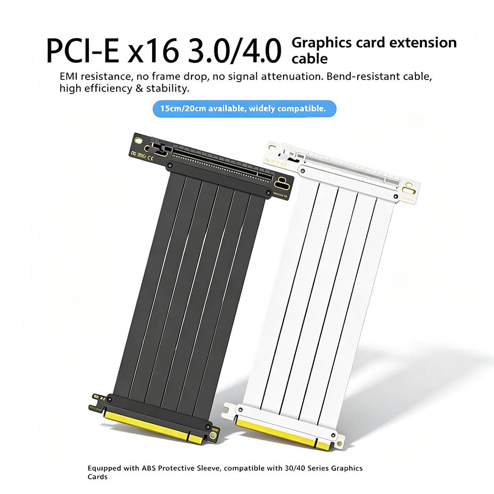 PCI‑E 4.0/3.0 X16 GPU 라이저 케이블  - Pcie 4.0 X16 Riser Cable 90 Degree 리뷰 및 가격