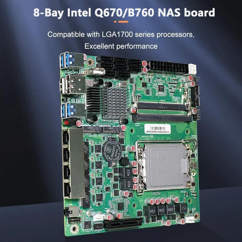 토폰 Q670 B760 8베이 NAS 마더보드 인텔 1 - Lga 1700 Ddr5 Itx Motherboard 리뷰 및 가격