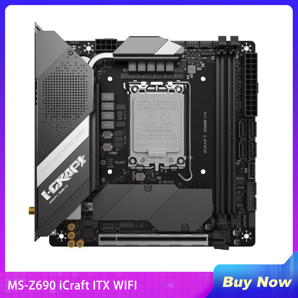 새로운 MS-Z690 iCraft ITX WIFI 데스 - Lga 1700 Ddr5 Itx Motherboard 리뷰 및 가격