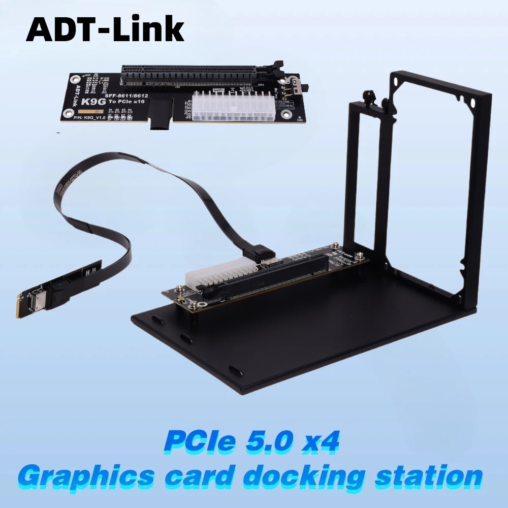 ADT-Link PCIe 5.0 4.0 128Gbps  - External Gpu Dock Pcie 4.0 Oculink 리뷰 및 가격