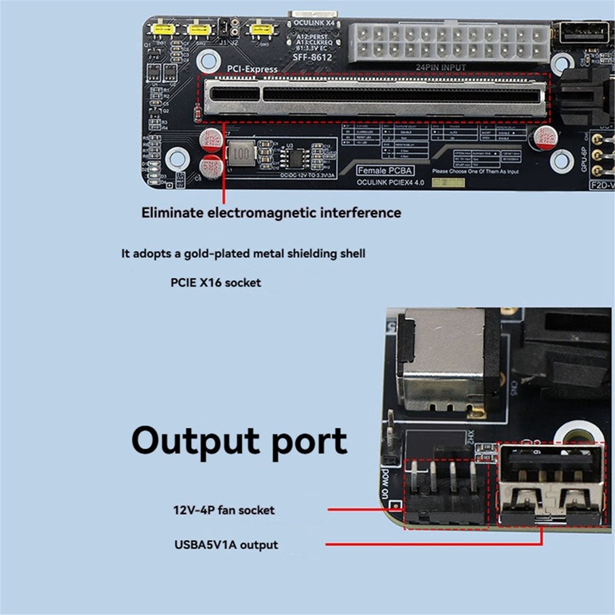 Giftnew Oculink SFF-8612 to PC - External Gpu Dock Pcie 4.0 Oculink 리뷰 및 가격