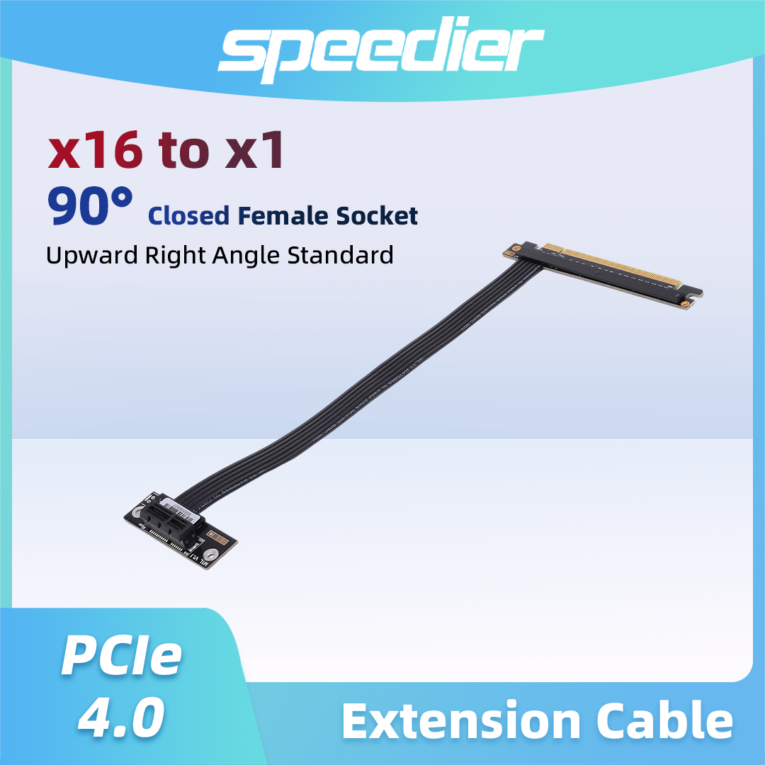 PCIe 4.0 / 3.0 X16 - X1 X4 X8  - Pcie 4.0 X16 Riser Cable 90 Degree 리뷰 및 가격
